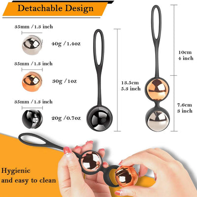 Wireless vibrating egg with Kegel balls, designed for vaginal tightening and exercise, enhancing female pleasure