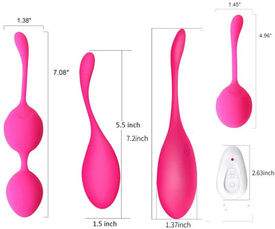 Wireless Kegel balls vibrator with 16-speed silicone vibrating egg, designed for vaginal tightening and pelvic floor exercise.