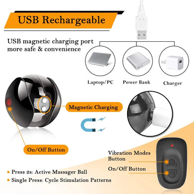 Wireless vibrating egg with Kegel balls, designed for vaginal tightening and exercise, enhancing female pleasure