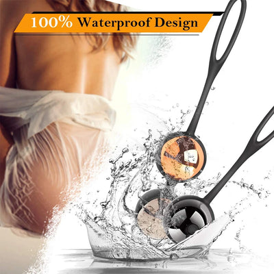 Wireless vibrating egg with Kegel balls, designed for vaginal tightening and exercise, enhancing female pleasure