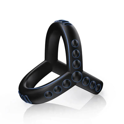 Silicone penis ring designed for ejaculation delay, scrotal binding, and ball stretching, ideal for couples' pleasure